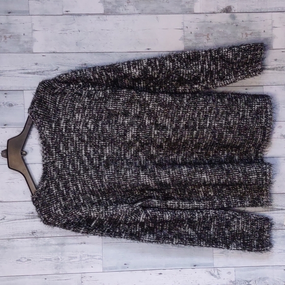 Style & Co Marled Eyelash Texture Sweater Black Large - Picture 8 of 9